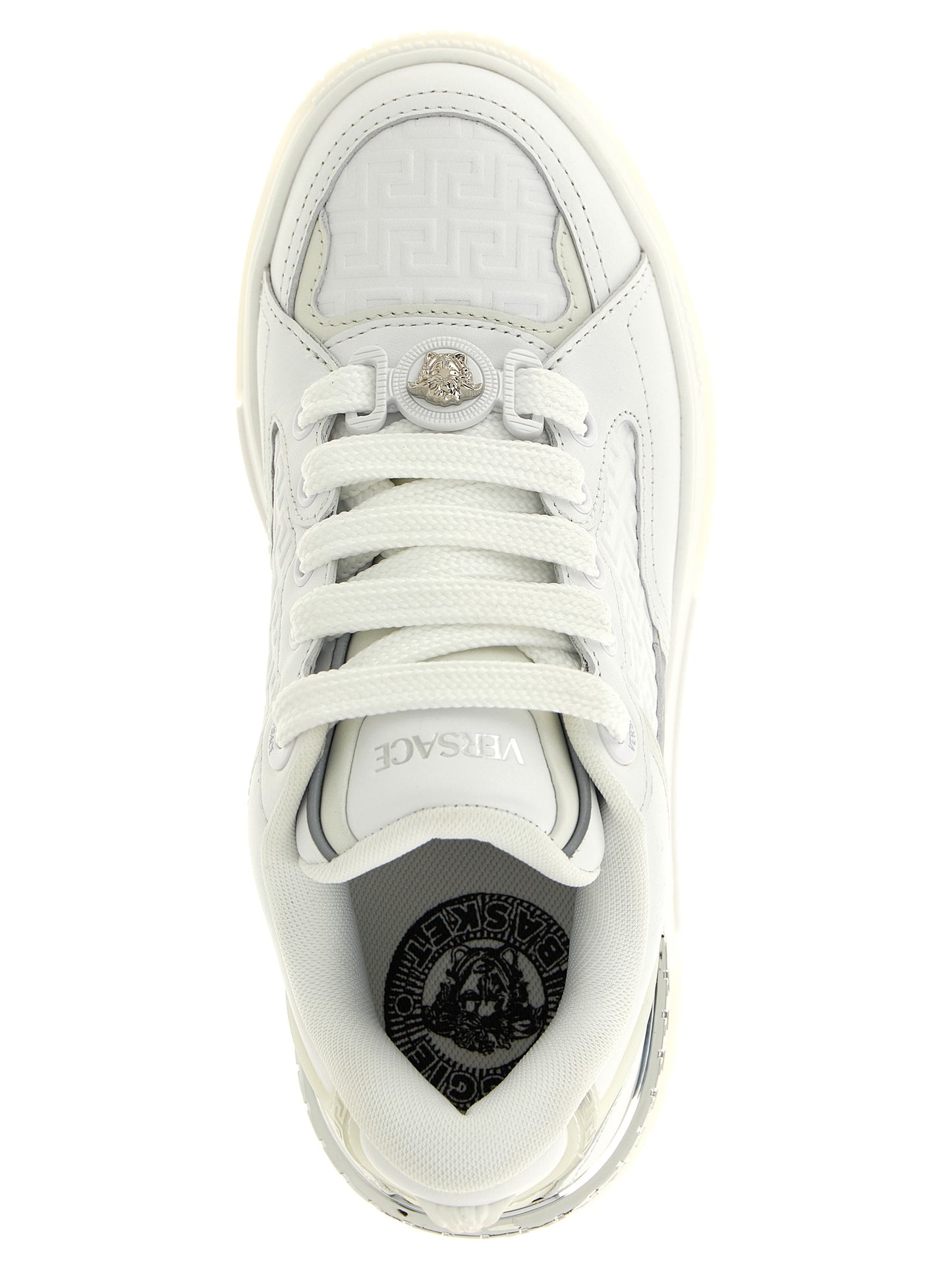 Versace White 'Biggie Basket' Sneakers weiss