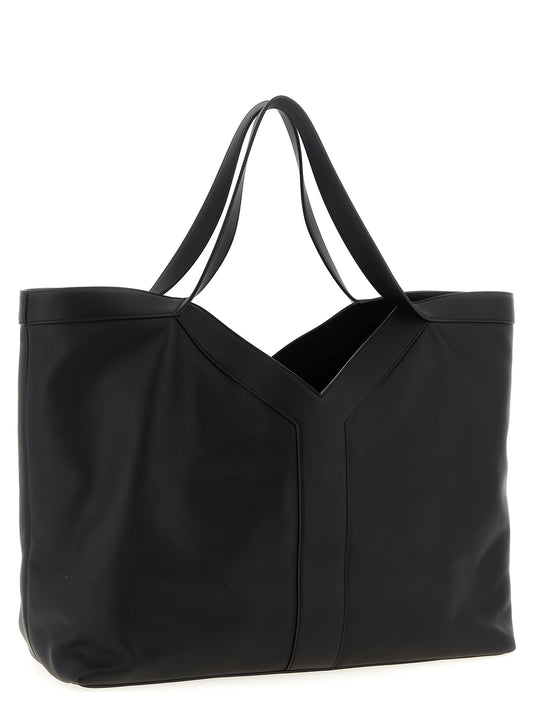 Saint Laurent Black Calfskin Tote Bag Curated Luxury Accessories by Orvyn