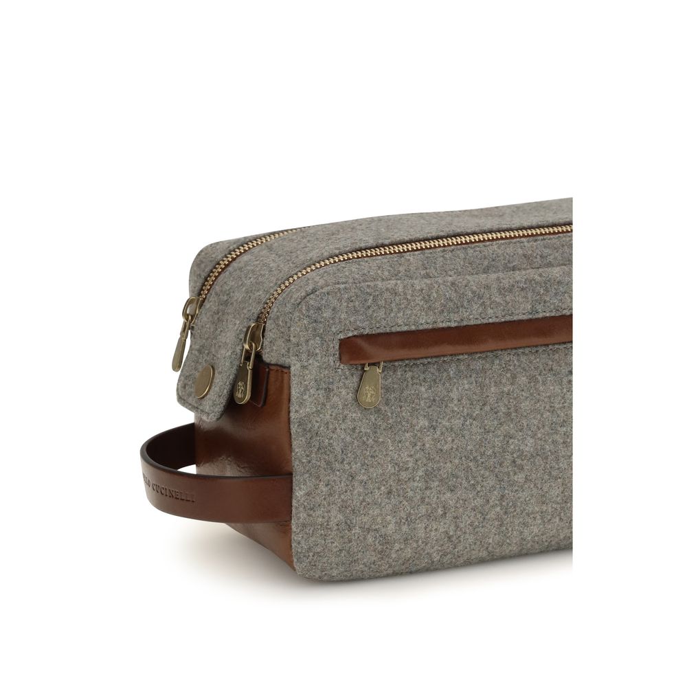 Brunello Cucinelli Gray Wool Oves Aries Other Accessories grau