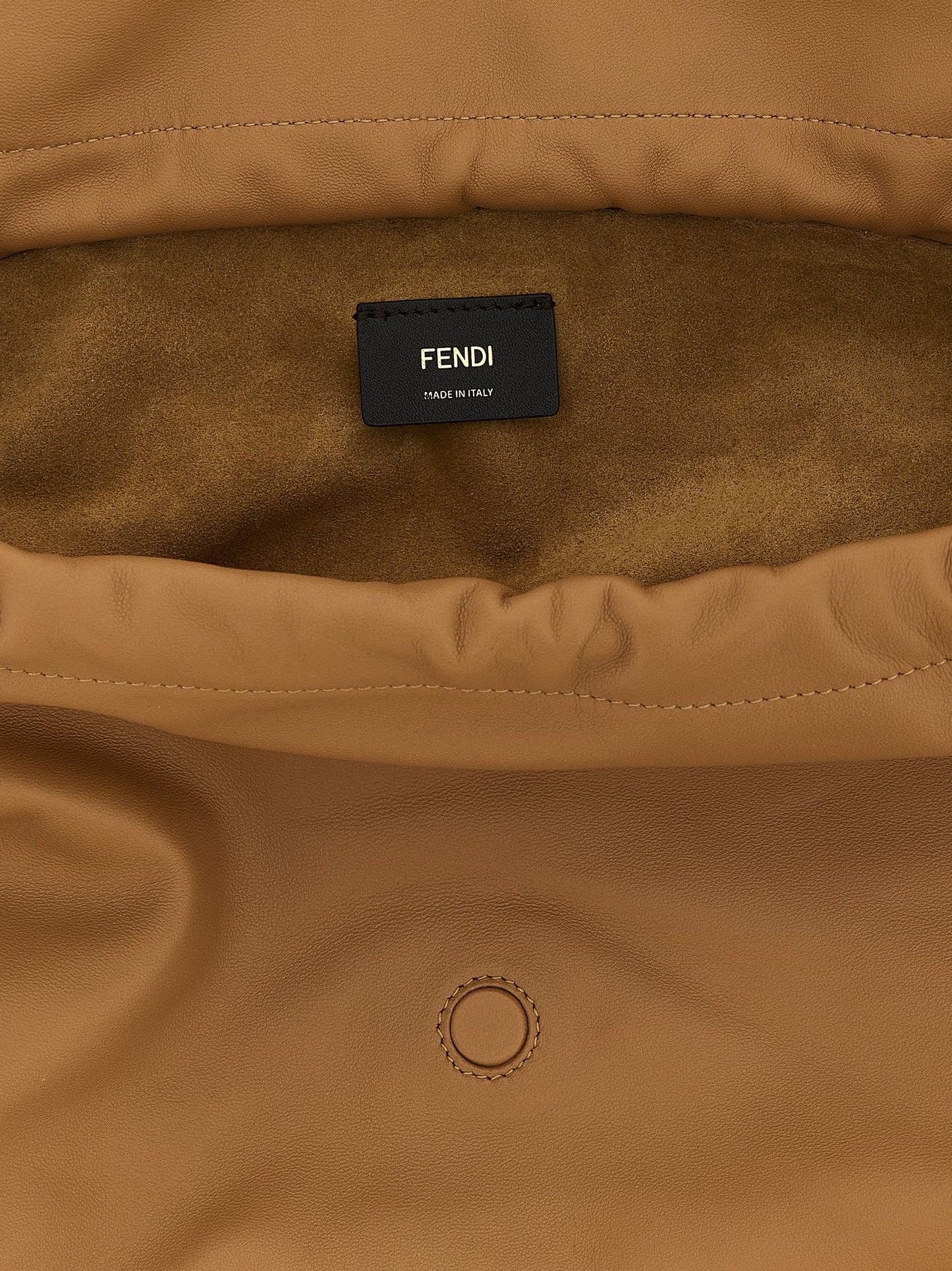 Fendi Beige Lamb Leather Shoulder Bag Curated Luxury Accessories by Orvyn