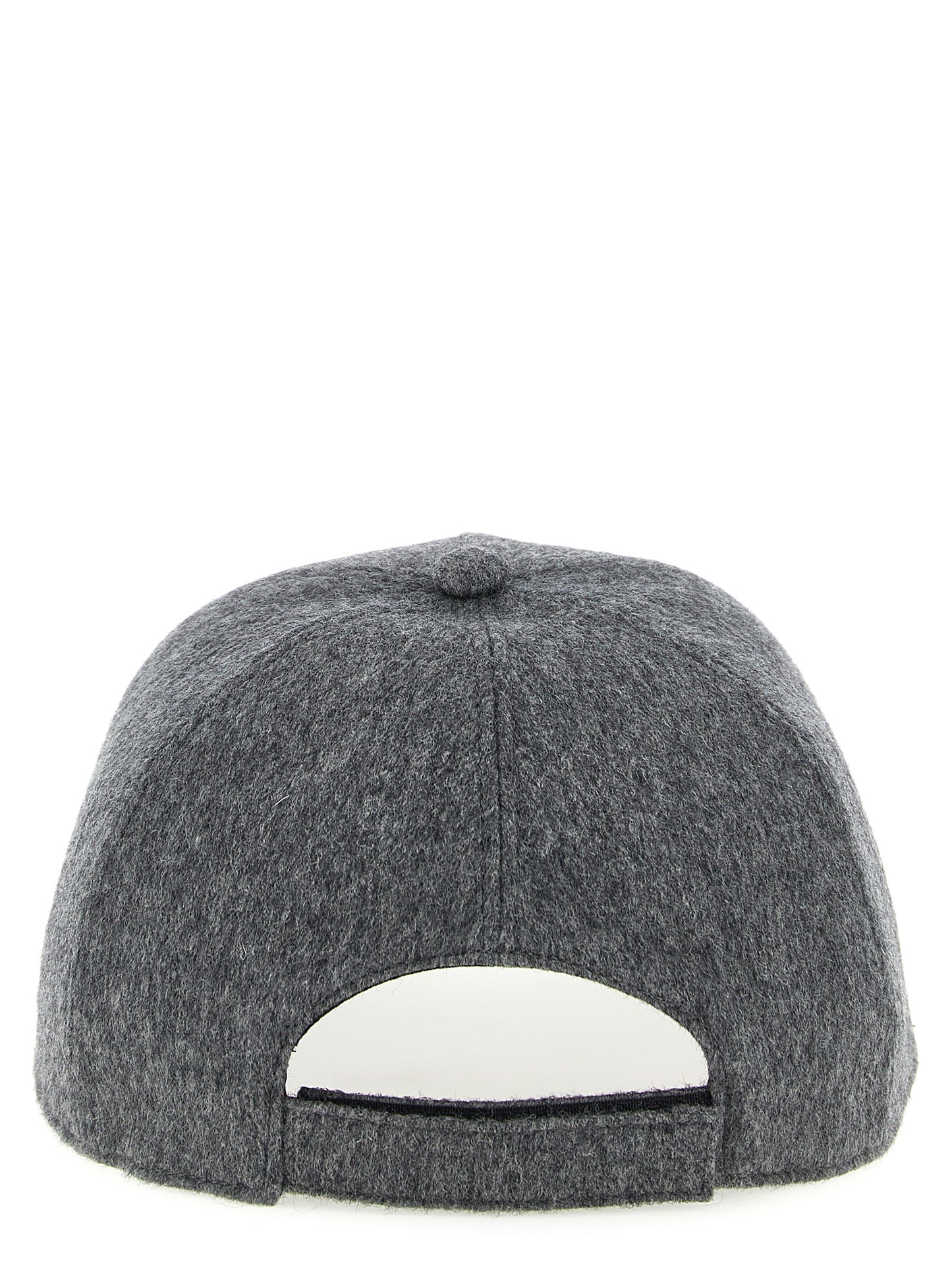Fendi Gray Wool Cap (Baseball Hat) Curated Luxury Accessories by Orvyn