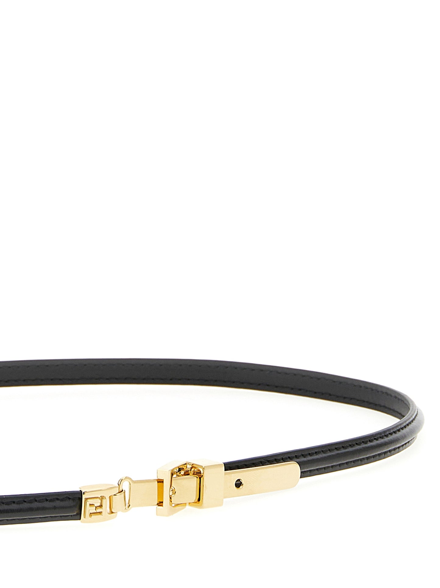 Fendi Black Calfskin Thin Belt Curated Luxury Accessories by Orvyn
