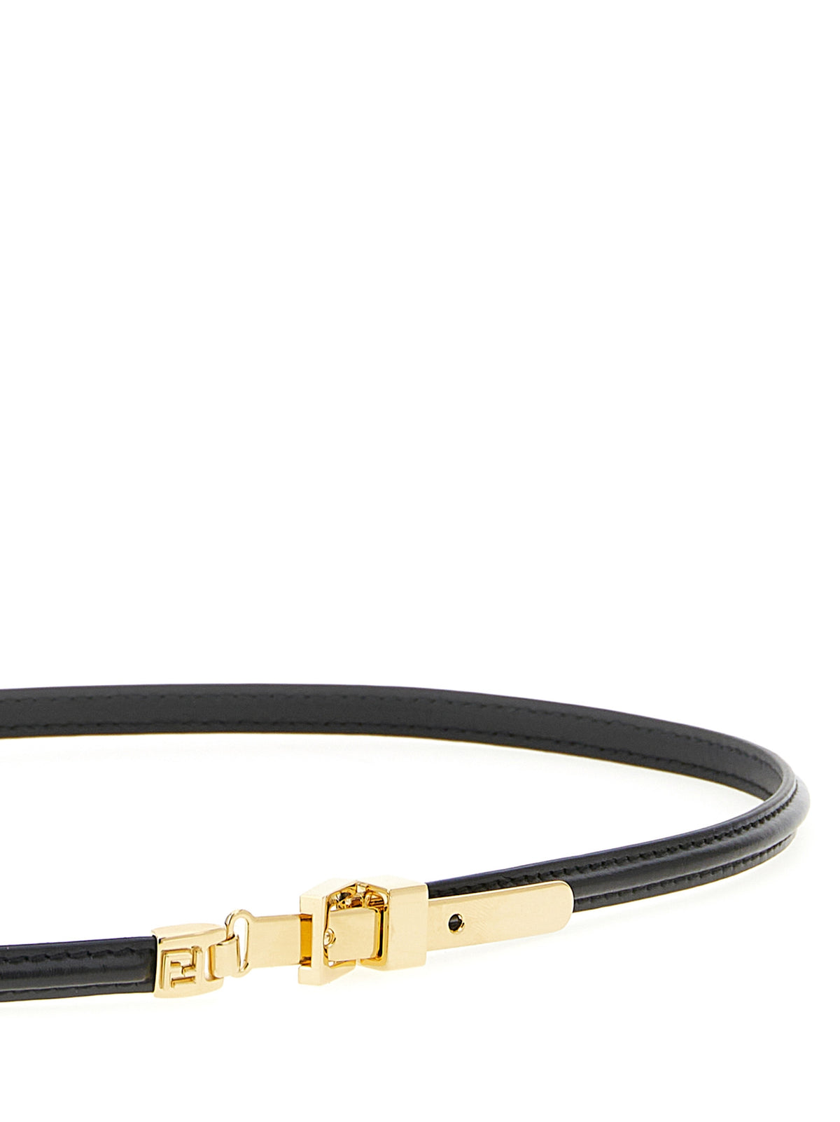 Fendi Black Thin Belt schwarz
