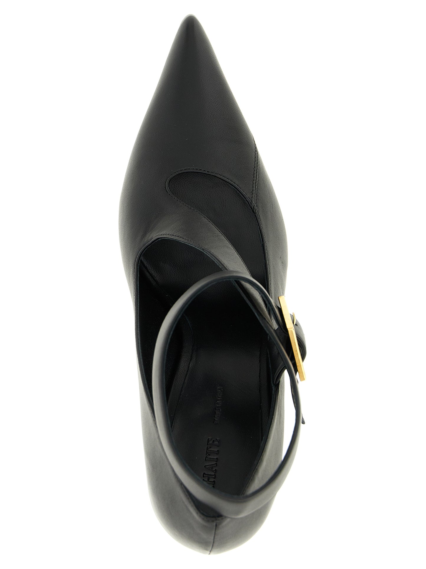 Khaite Black Lamb Leather High Heel Pumps schwarz