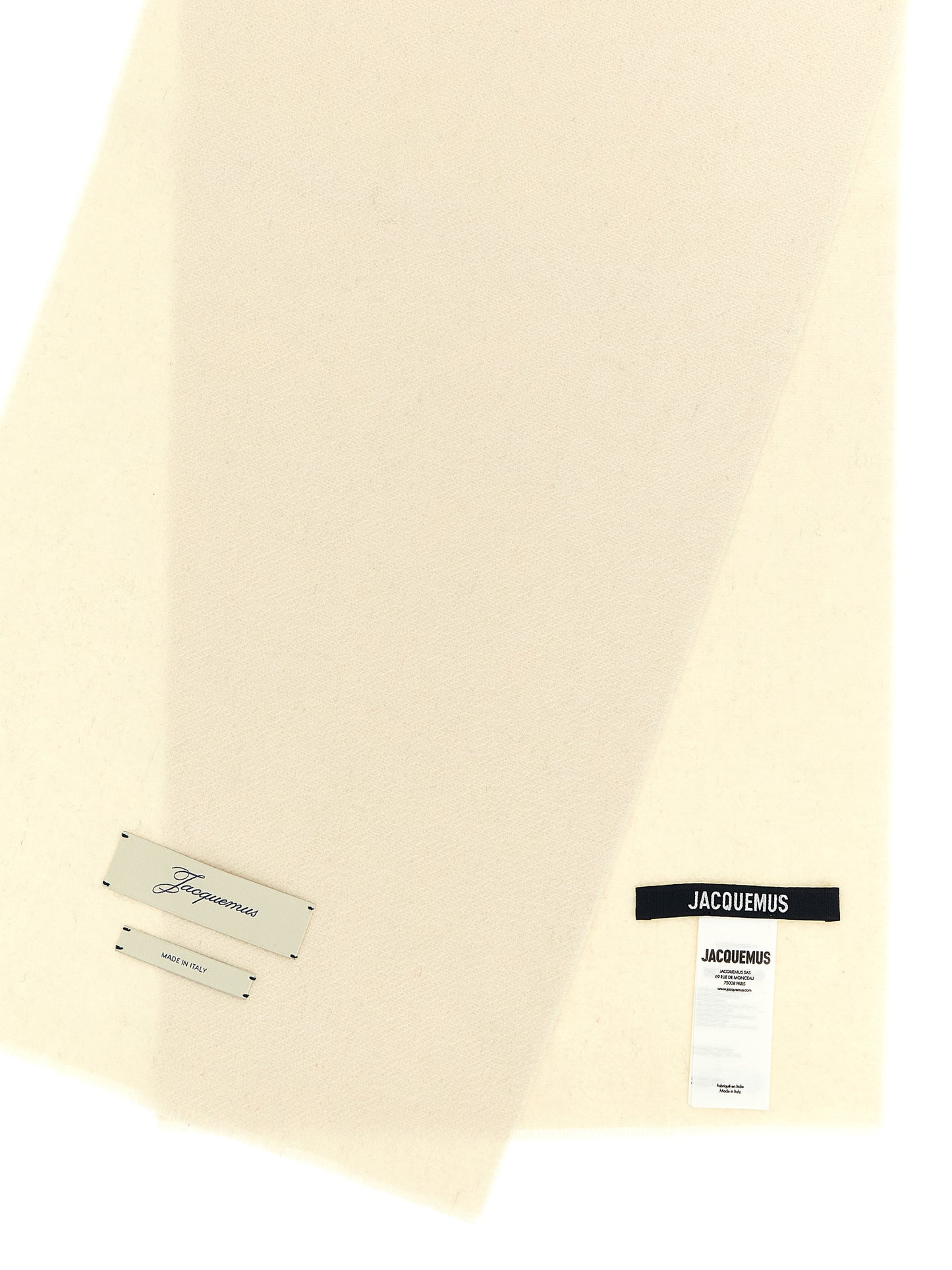 Jacquemus Beige Cashmere Scarf Curated Luxury Accessories by Orvyn