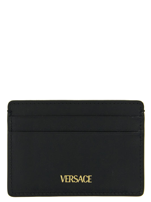 Versace Black Calfskin Cardholder Curated Luxury Accessories by Orvyn