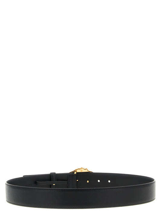 Versace Black Calfskin Regular Belt Curated Luxury Accessories by Orvyn