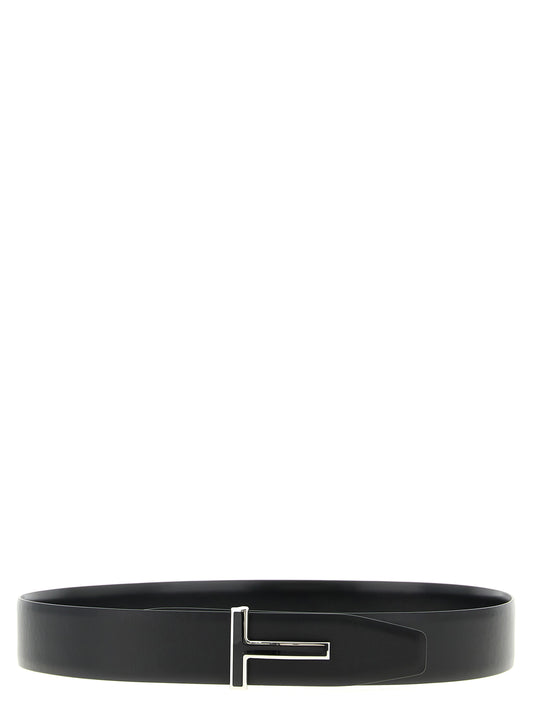 Tom Ford Black Calfskin Regular Belt Curated Luxury Accessories by Orvyn