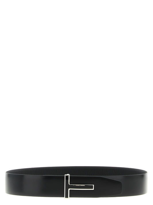 Tom Ford Black Calfskin Regular Belt Curated Luxury Accessories by Orvyn