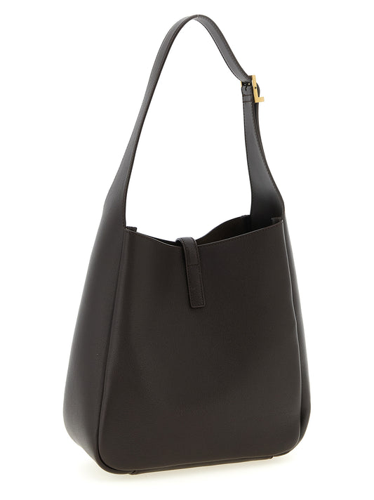 Saint Laurent Brown 'S Micro' Micro Shoulder Bag Curated Luxury Accessories by Orvyn