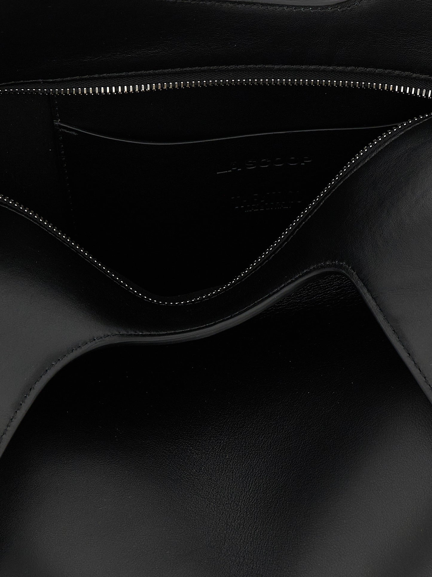 The Attico Black 'La Scoop Medium' Medium Shoulder Bag Curated Luxury Accessories by Orvyn