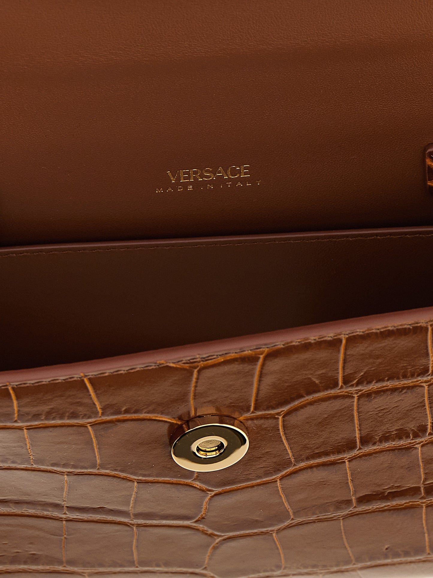 Versace Brown Handbag Curated Luxury Accessories by Orvyn