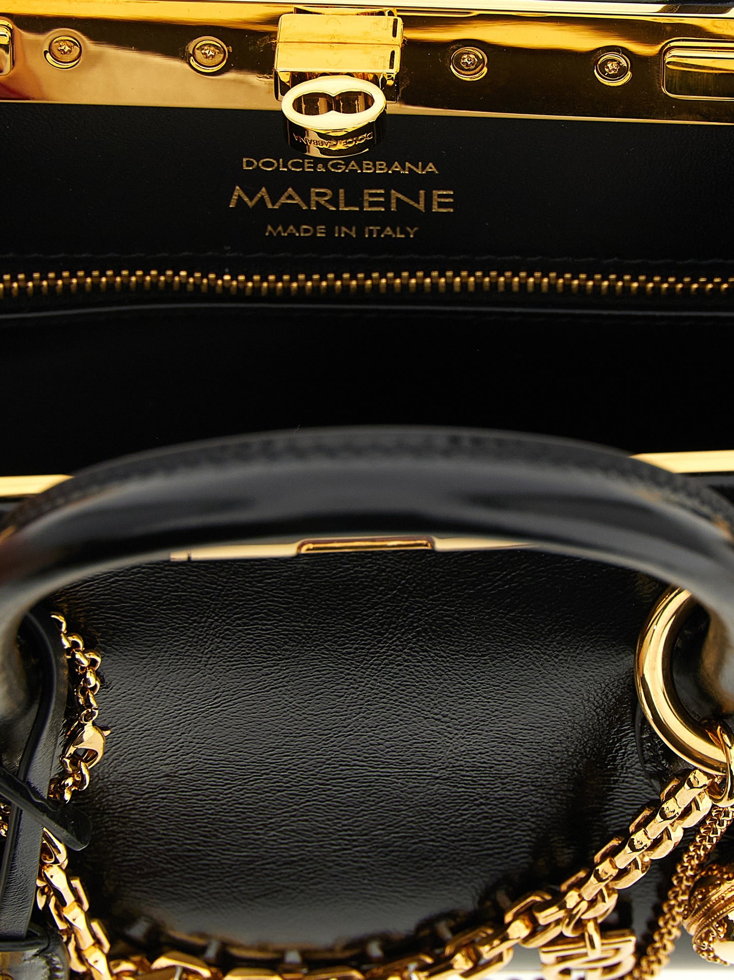 Dolce & Gabbana Black 'Marlene Mini' Mini Handbag Curated Luxury Accessories by Orvyn