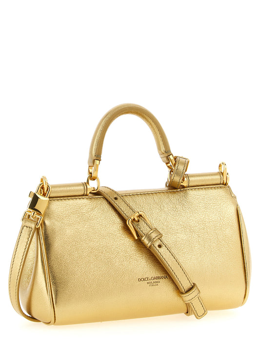 Dolce & Gabbana Gold 'My Sicily' Mini Handbag Curated Luxury Accessories by Orvyn