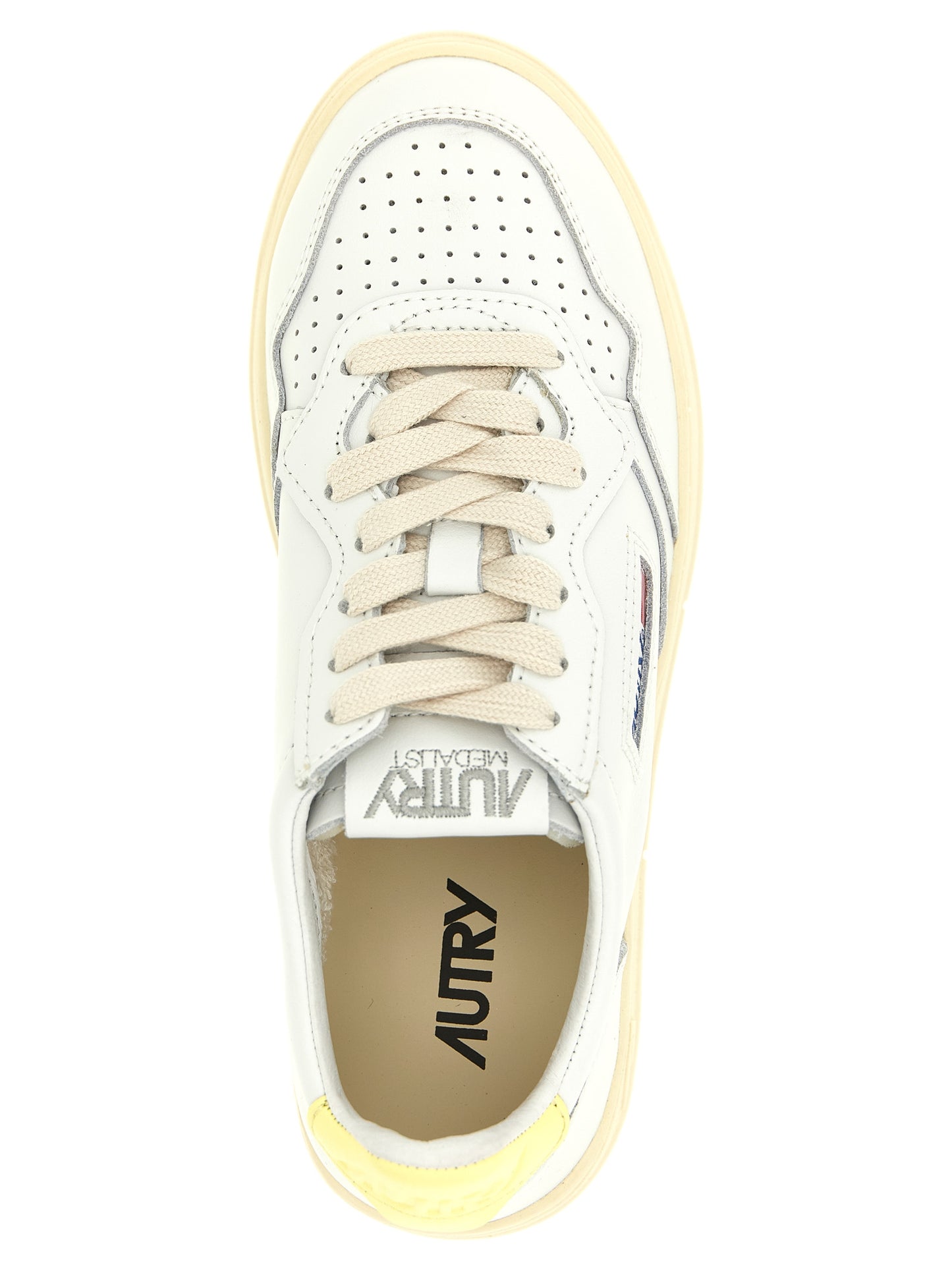 Autry Bicolor Cowhide Low Top Sneakers Curated Luxury Accessories by Orvyn