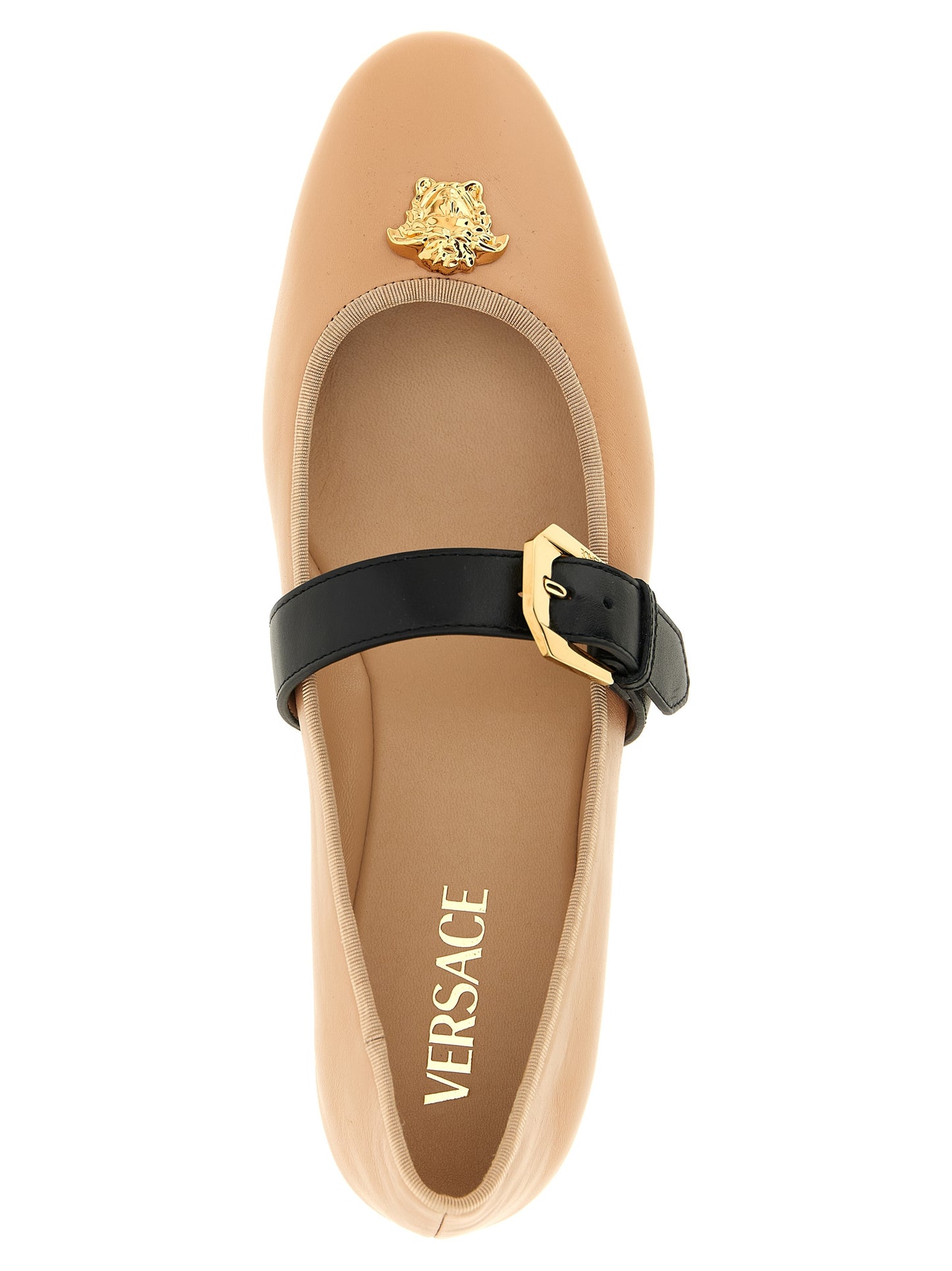 Versace Multicolor 'La Medusa' Flats Curated Luxury Accessories by Orvyn