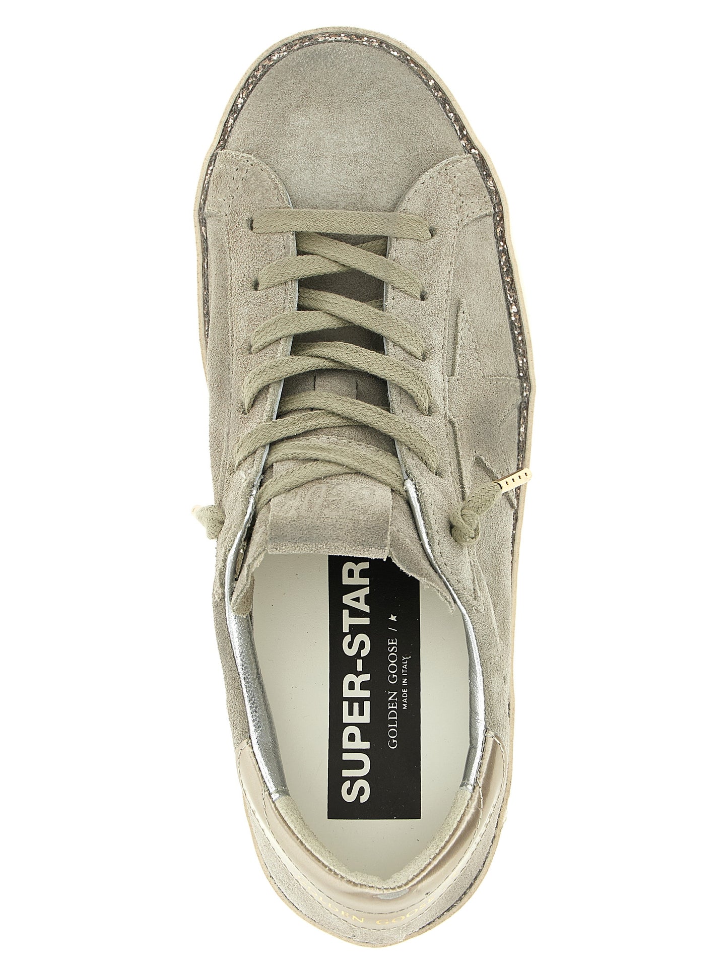 Golden Goose Gray Cowhide Low Top Sneakers Curated Luxury Accessories by Orvyn