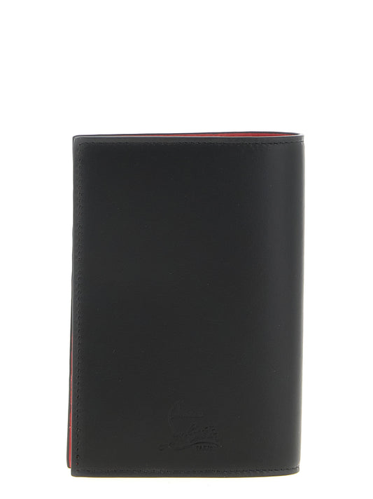 Christian Louboutin Black 'Mooncrest' Wallet Curated Luxury Accessories by Orvyn