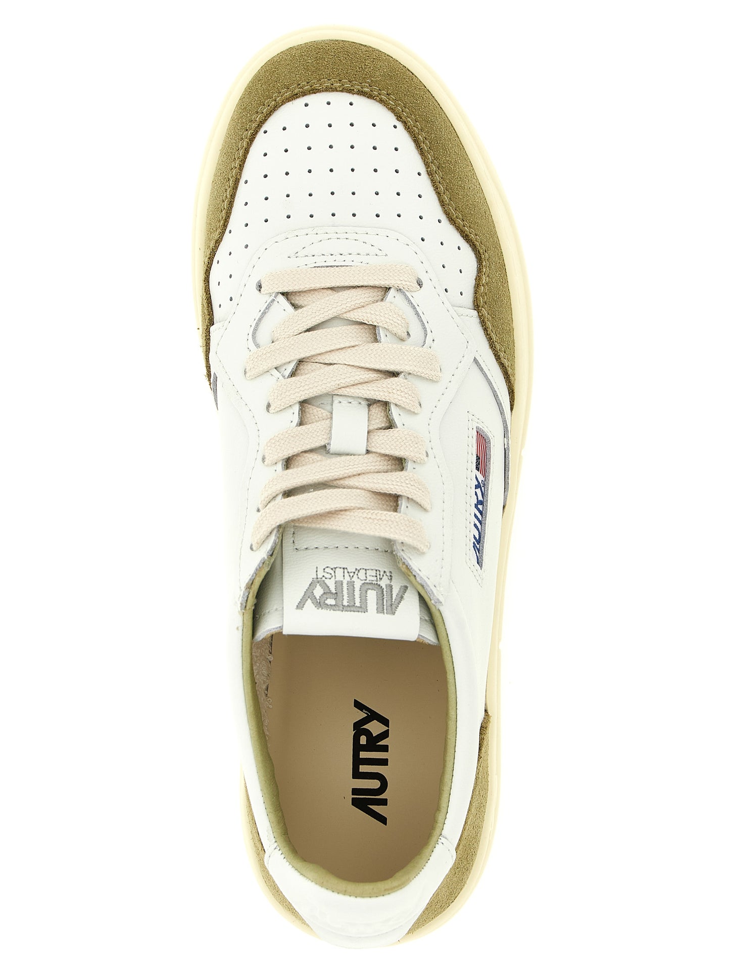 Autry Bicolor Cowhide Low Top Sneakers Curated Luxury Accessories by Orvyn