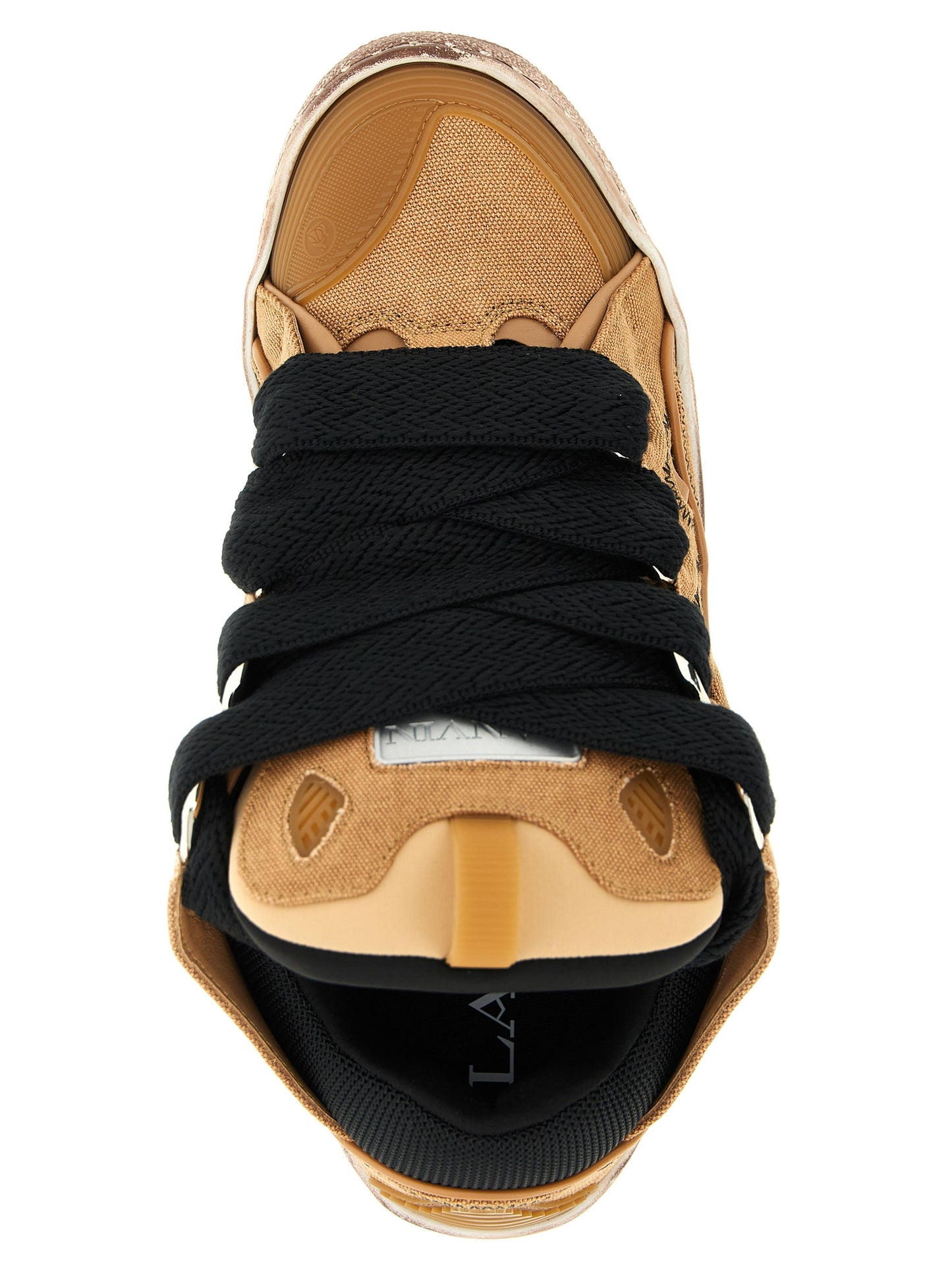Lanvin Brown 'S Bold And Trendy' Sneakers Curated Luxury Accessories by Orvyn