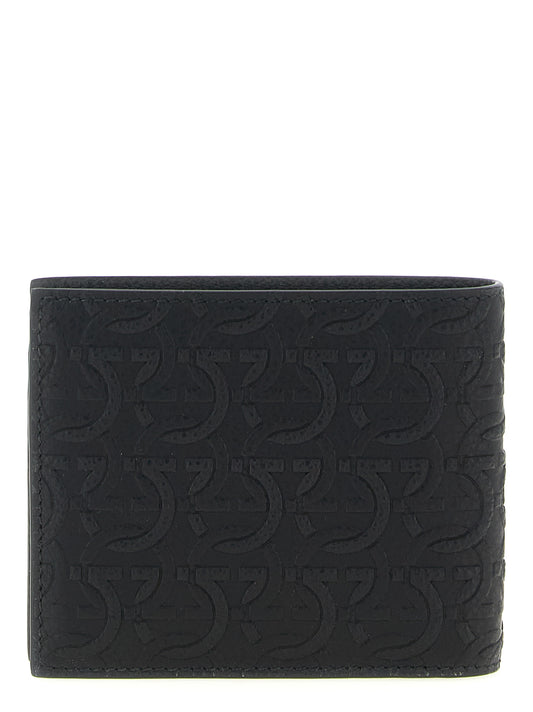Ferragamo Black 'Gancini' Wallet Curated Luxury Accessories by Orvyn