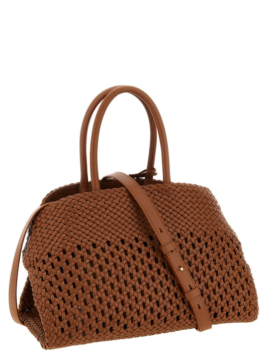 Ferragamo Brown 'Hug Th S' Handbag Curated Luxury Accessories by Orvyn
