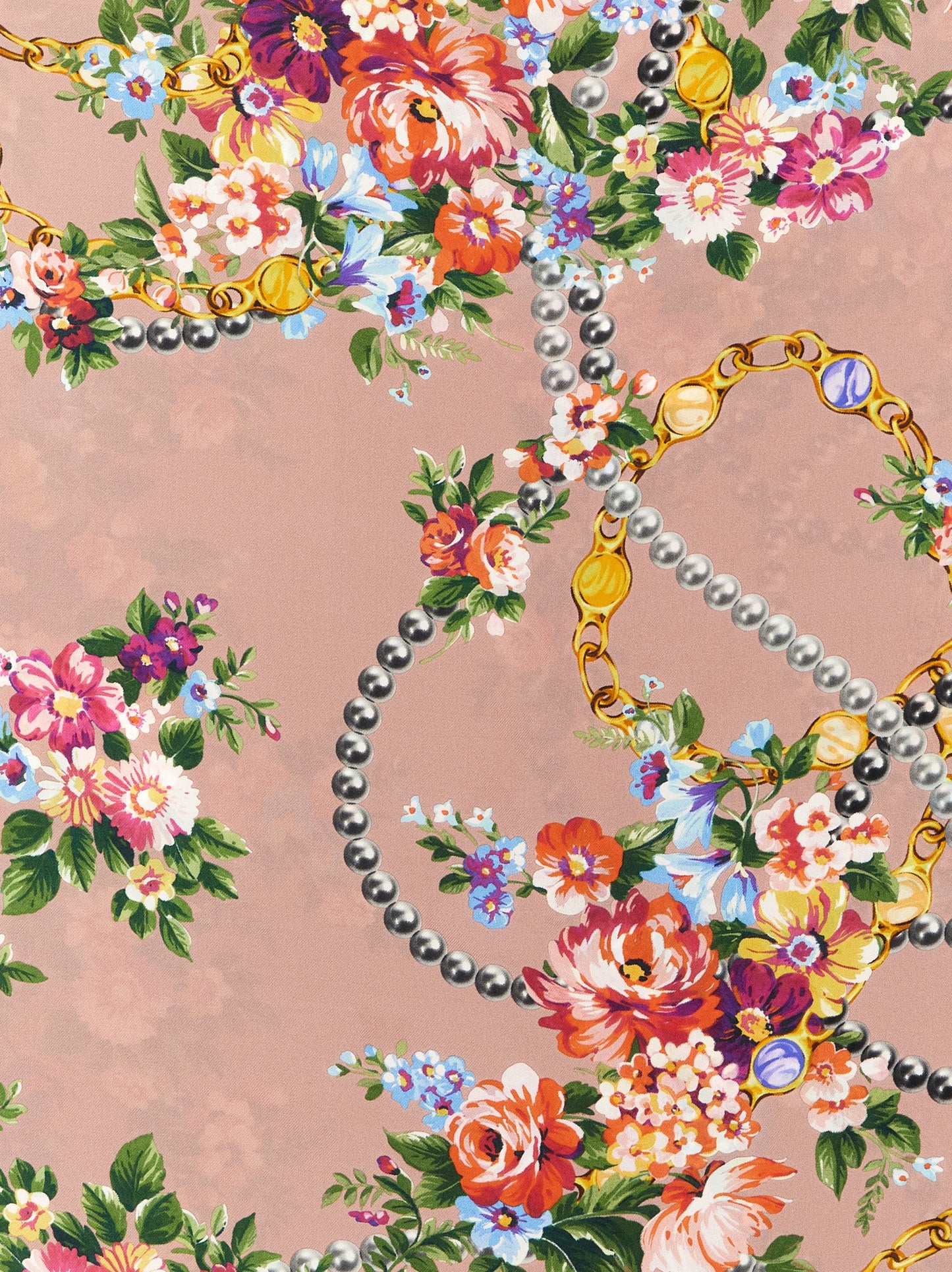 Dolce & Gabbana Blue 'Mazzolini Di Fiori' Scarf Curated Luxury Accessories by Orvyn
