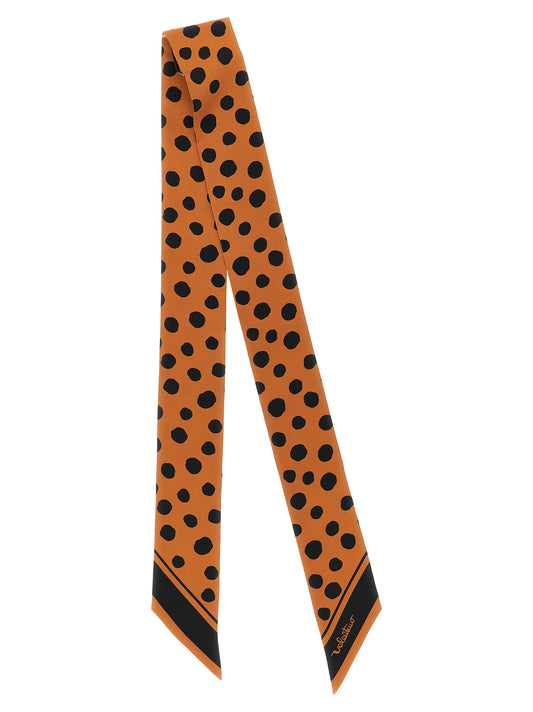Valentino Garavani Brown Silk Foulard Curated Luxury Accessories by Orvyn