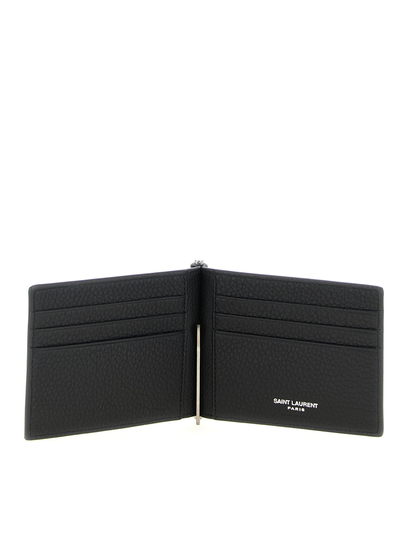 Saint Laurent Black 'Tiny Cassandre' Card Holder Curated Luxury Accessories by Orvyn