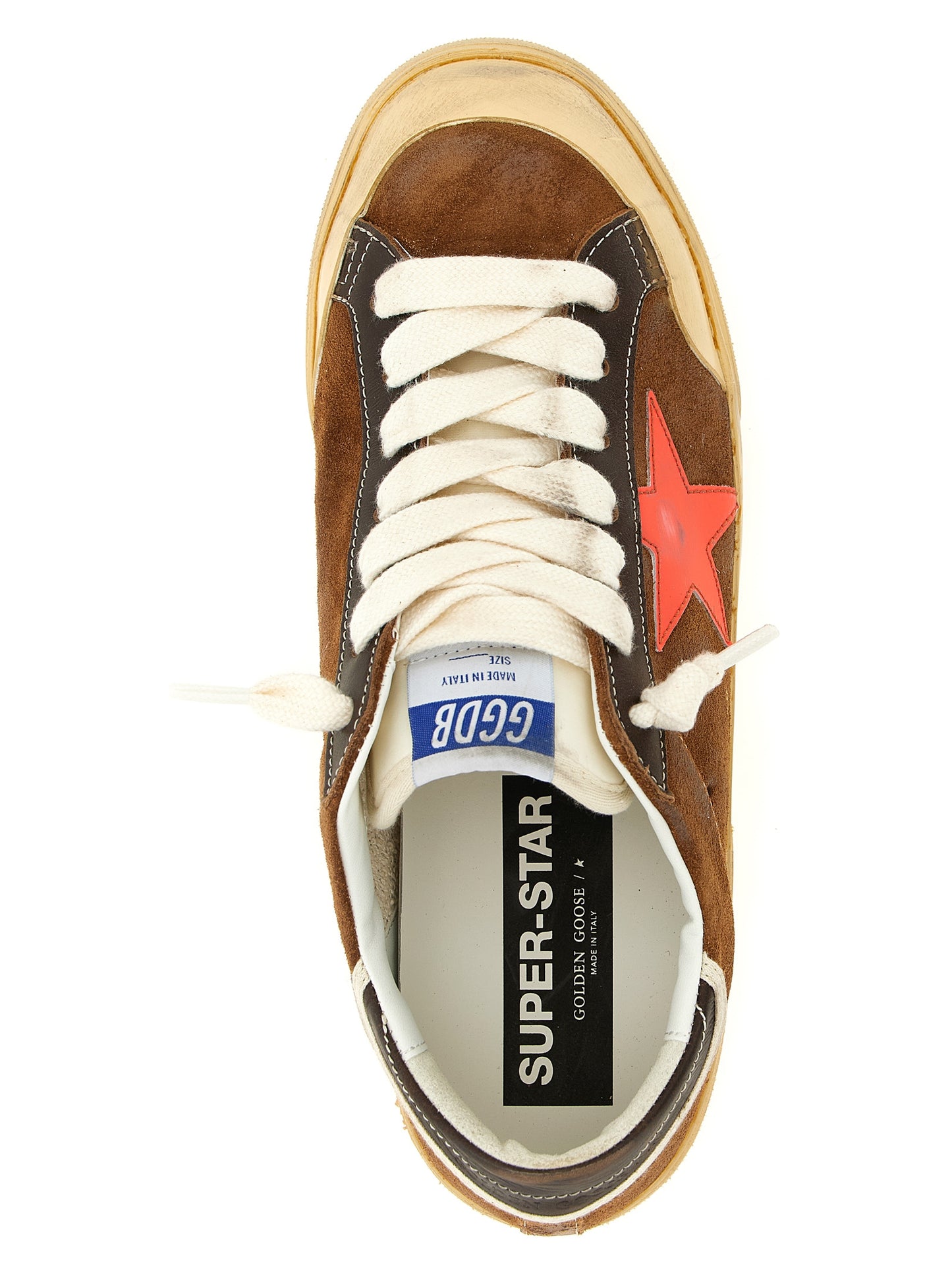 Golden Goose Brown Cowhide Low Top Sneakers Curated Luxury Accessories by Orvyn