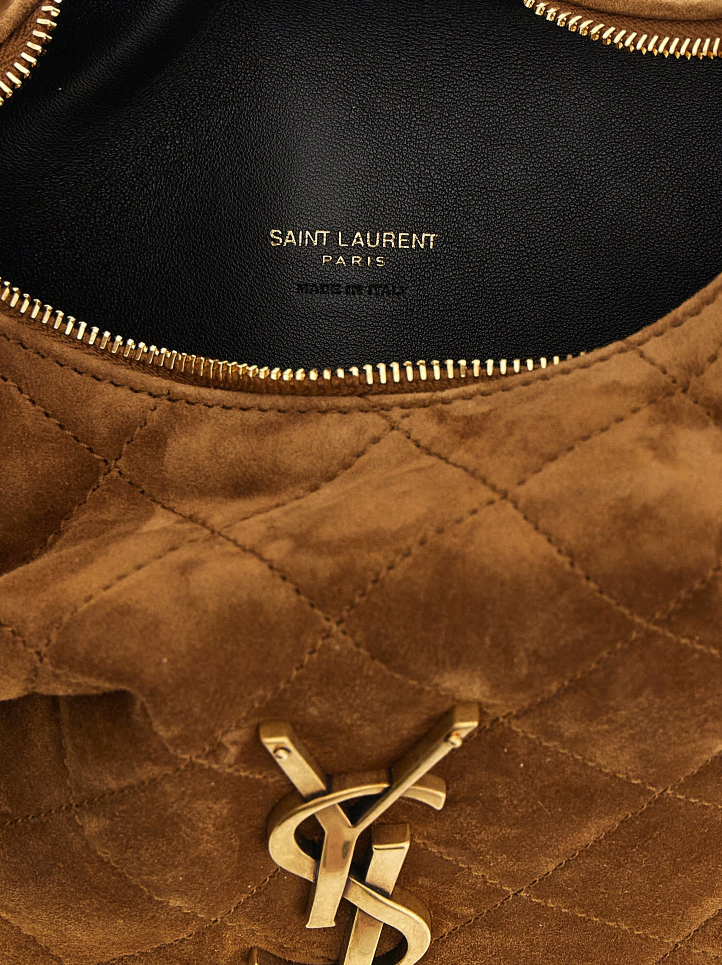 Saint Laurent Brown 'Icarino' Handbag Curated Luxury Accessories by Orvyn