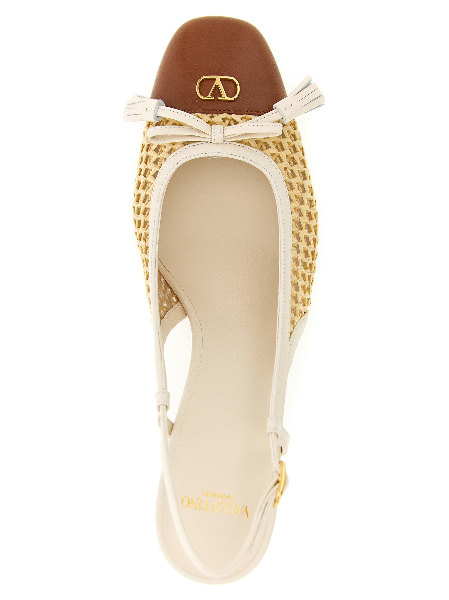 Valentino Garavani Beige 'Valet Du Roi' Pumps Curated Luxury Accessories by Orvyn