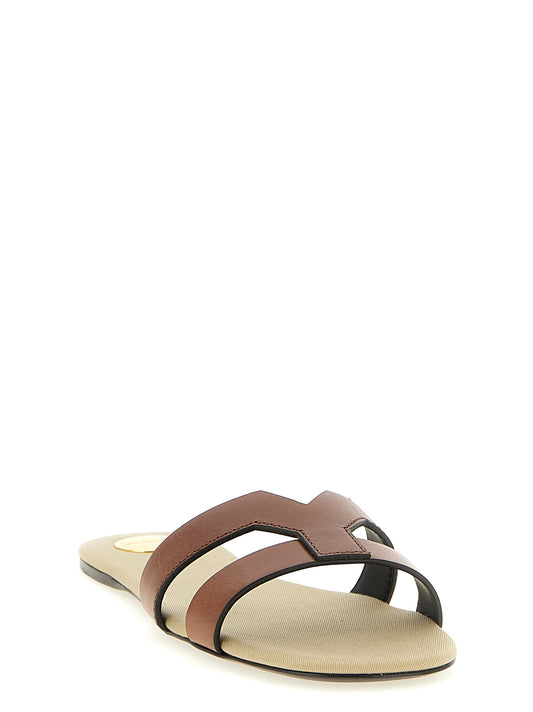 Saint Laurent Brown 'Mabrouka' Sandals braun