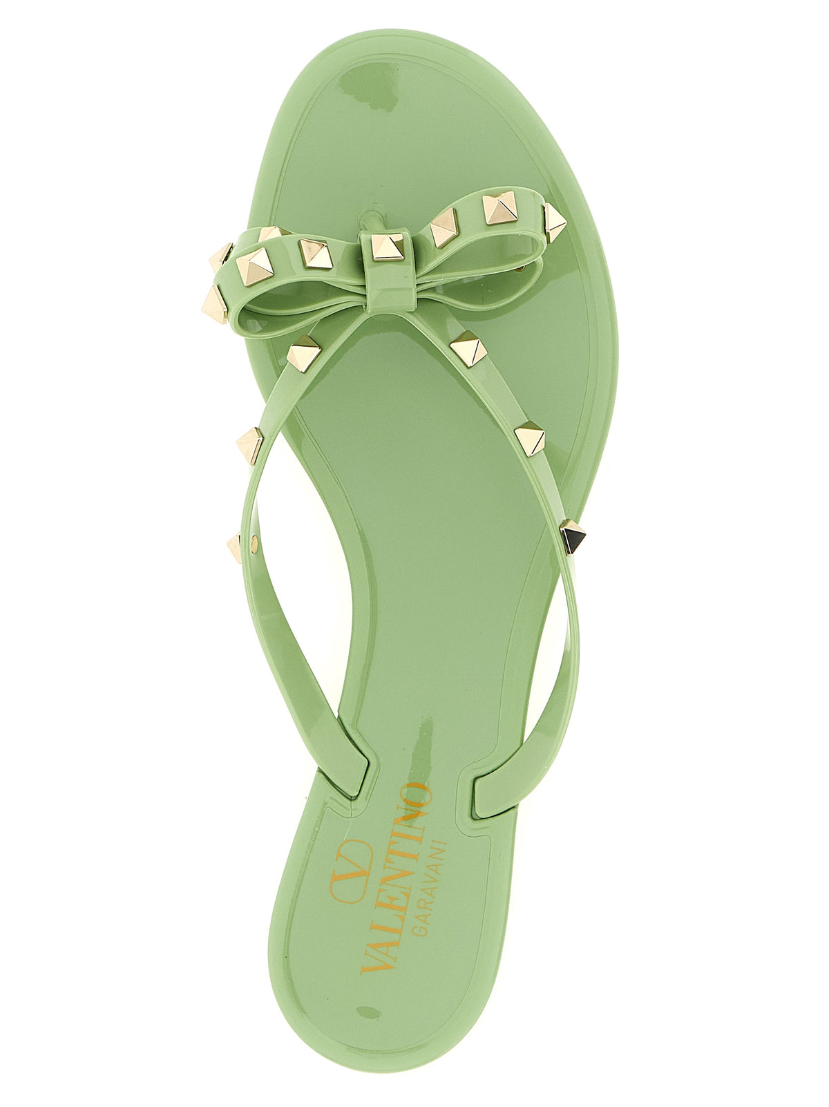 Valentino Garavani Bicolor 'Pm Thong Rockstud' Sandals multicolor