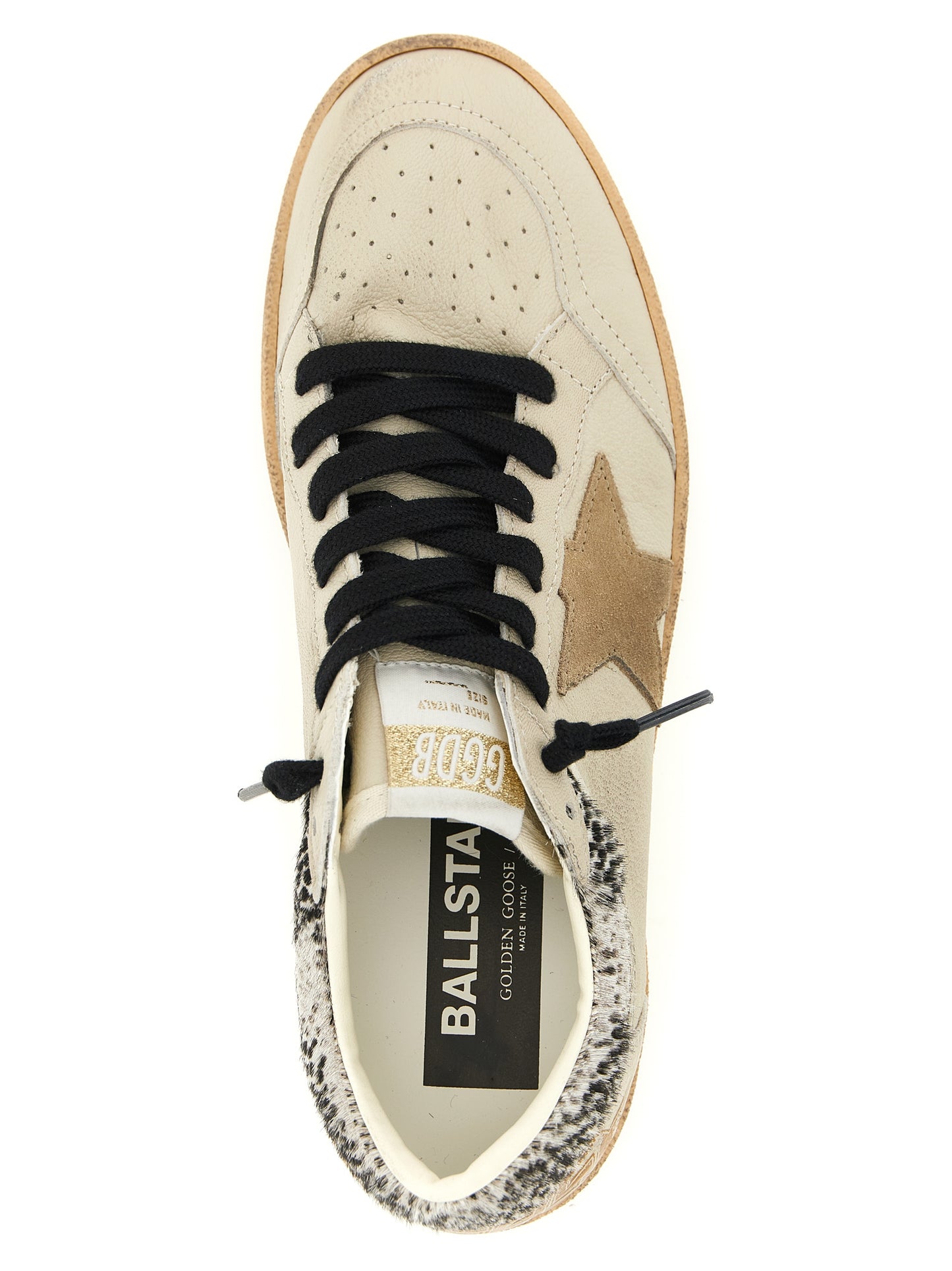 Golden Goose Beige 'Ball Star' Sneakers