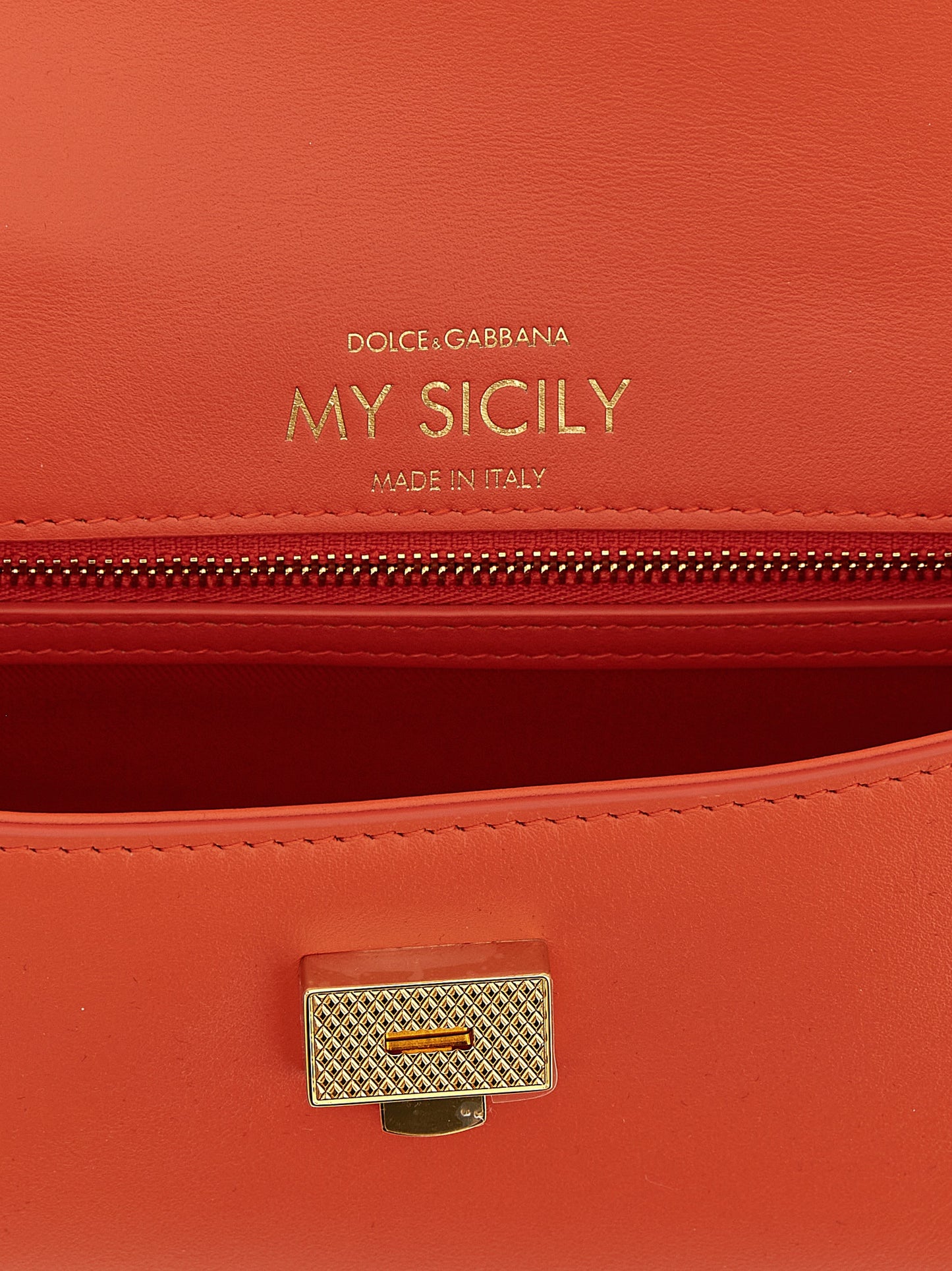Dolce & Gabbana Orange 'My Sicily' Mini Handbag