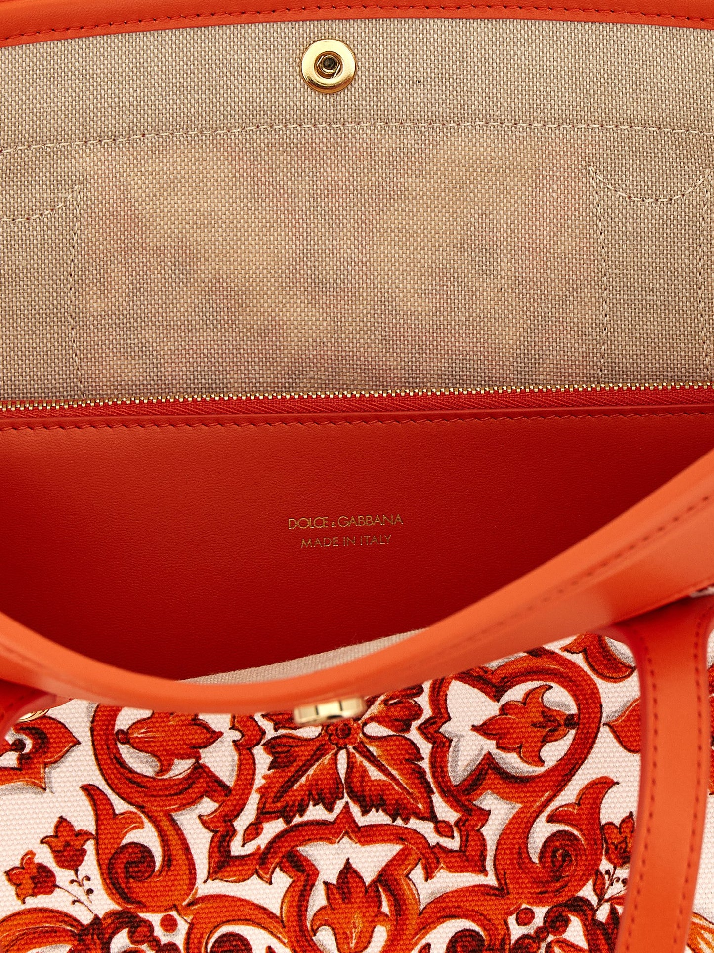 Dolce & Gabbana Orange 'Atene' Tote Bag