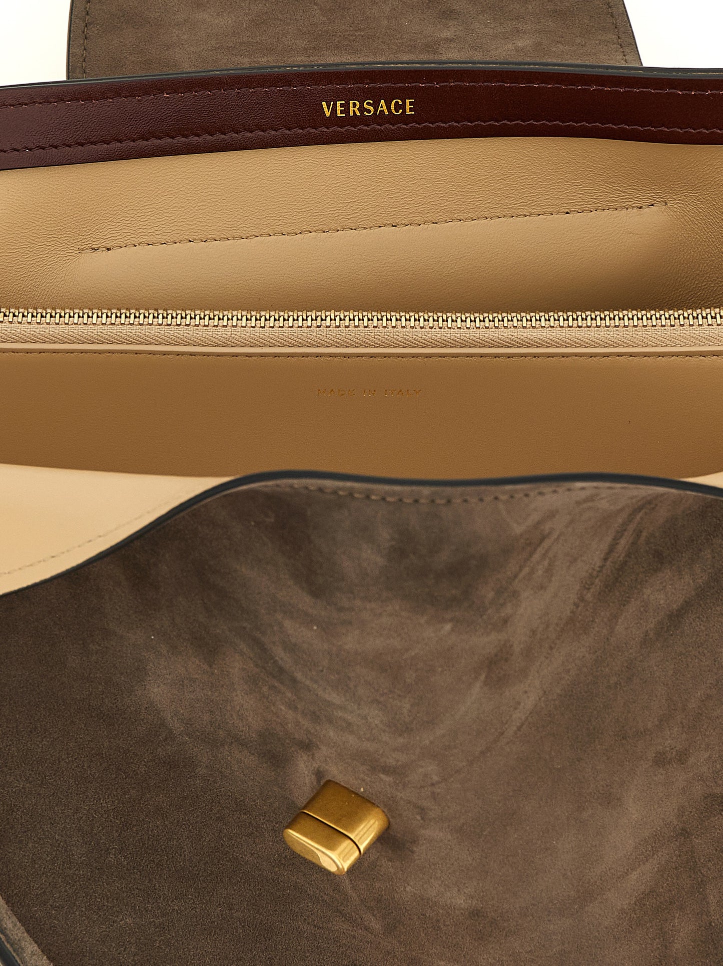 Versace Brown 'Vivian' Medium Shoulder Bag braun