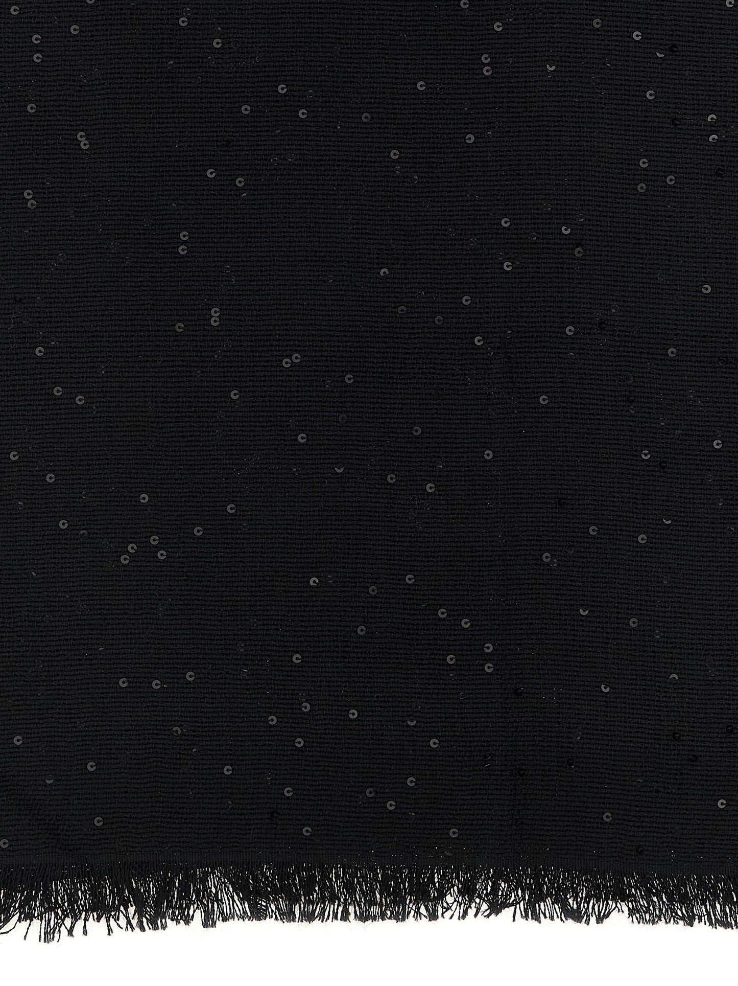 Brunello Cucinelli Black 'Diamante' Scarf schwarz