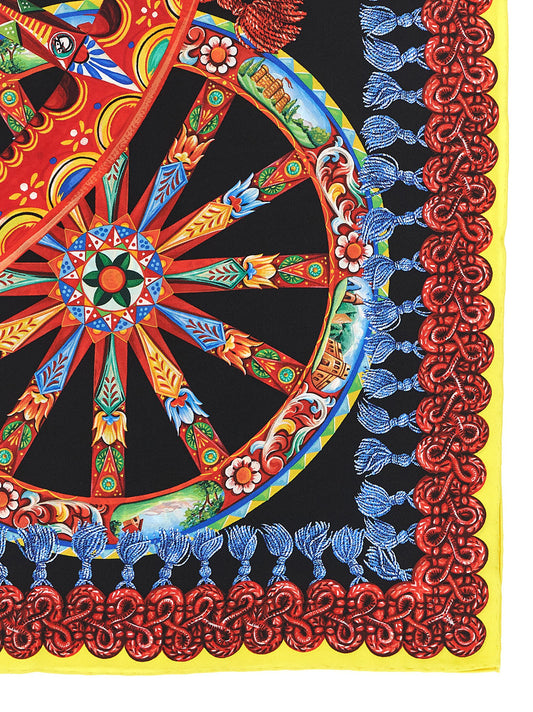 Dolce & Gabbana Multicolor 'Carretto' Scarf