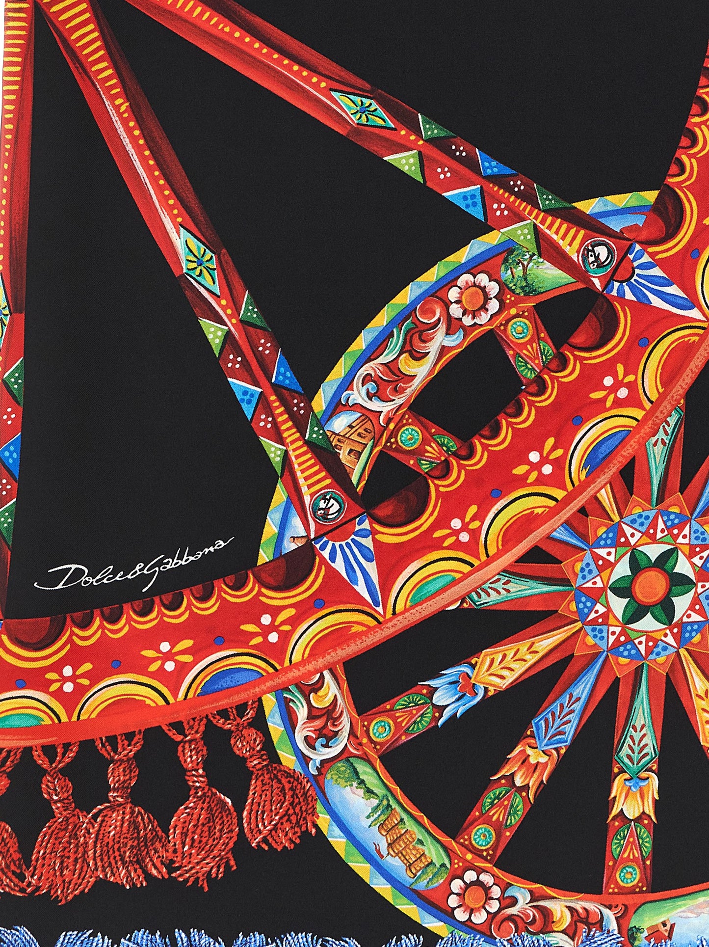 Dolce & Gabbana Multicolor 'Carretto' Scarf