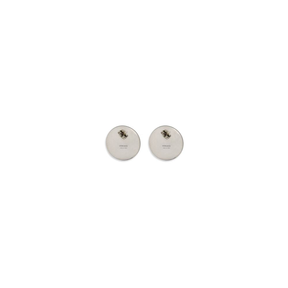 Versace Gray Brass Earrings grau