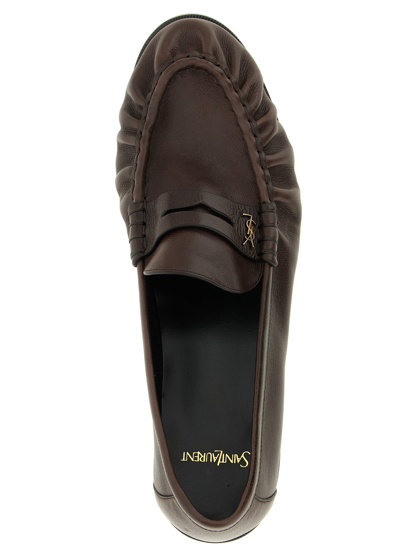 Saint Laurent Brown 'Le Loafer' Loafers braun