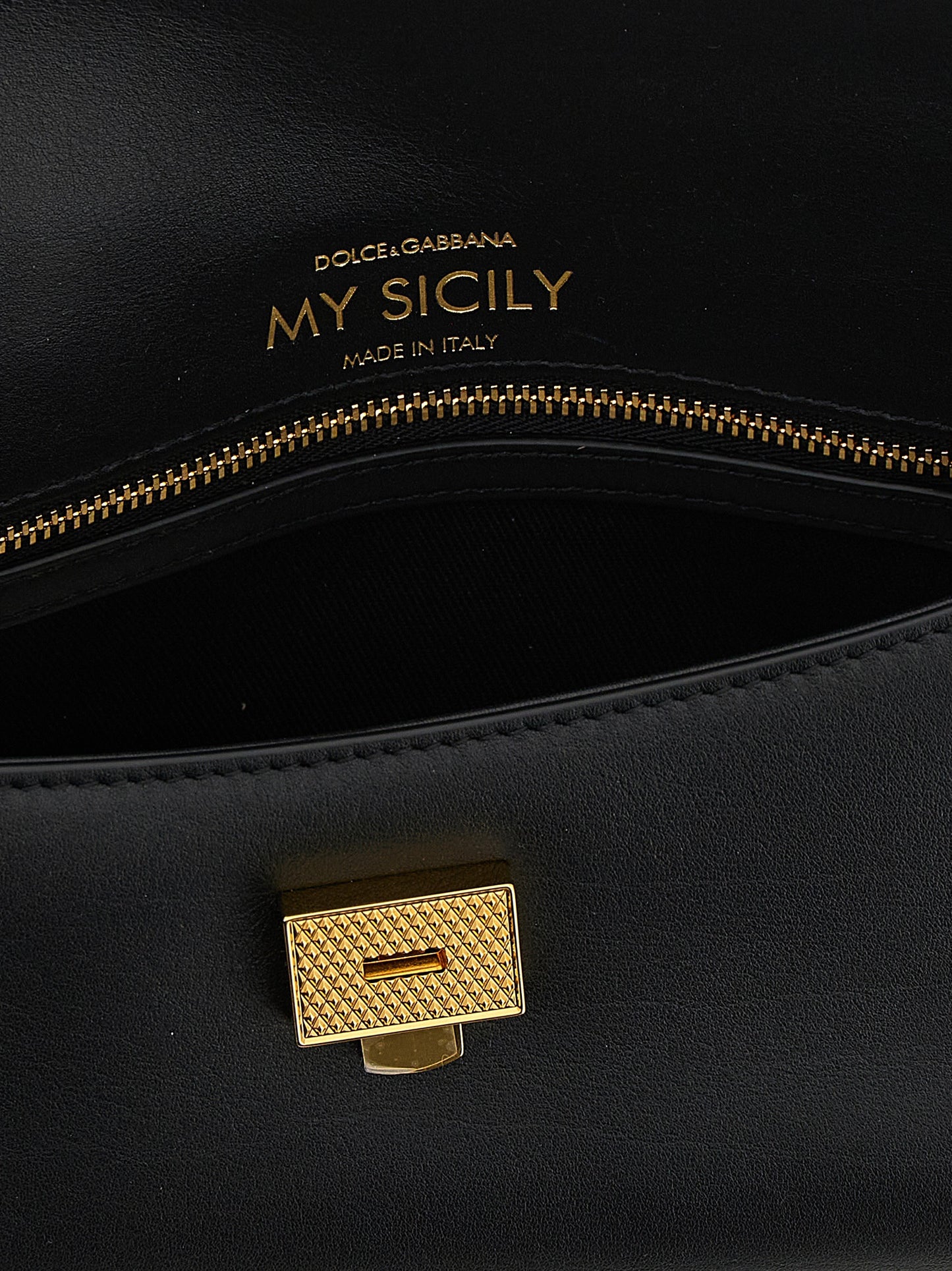 Dolce & Gabbana Black 'My Sicily' Mini Handbag schwarz