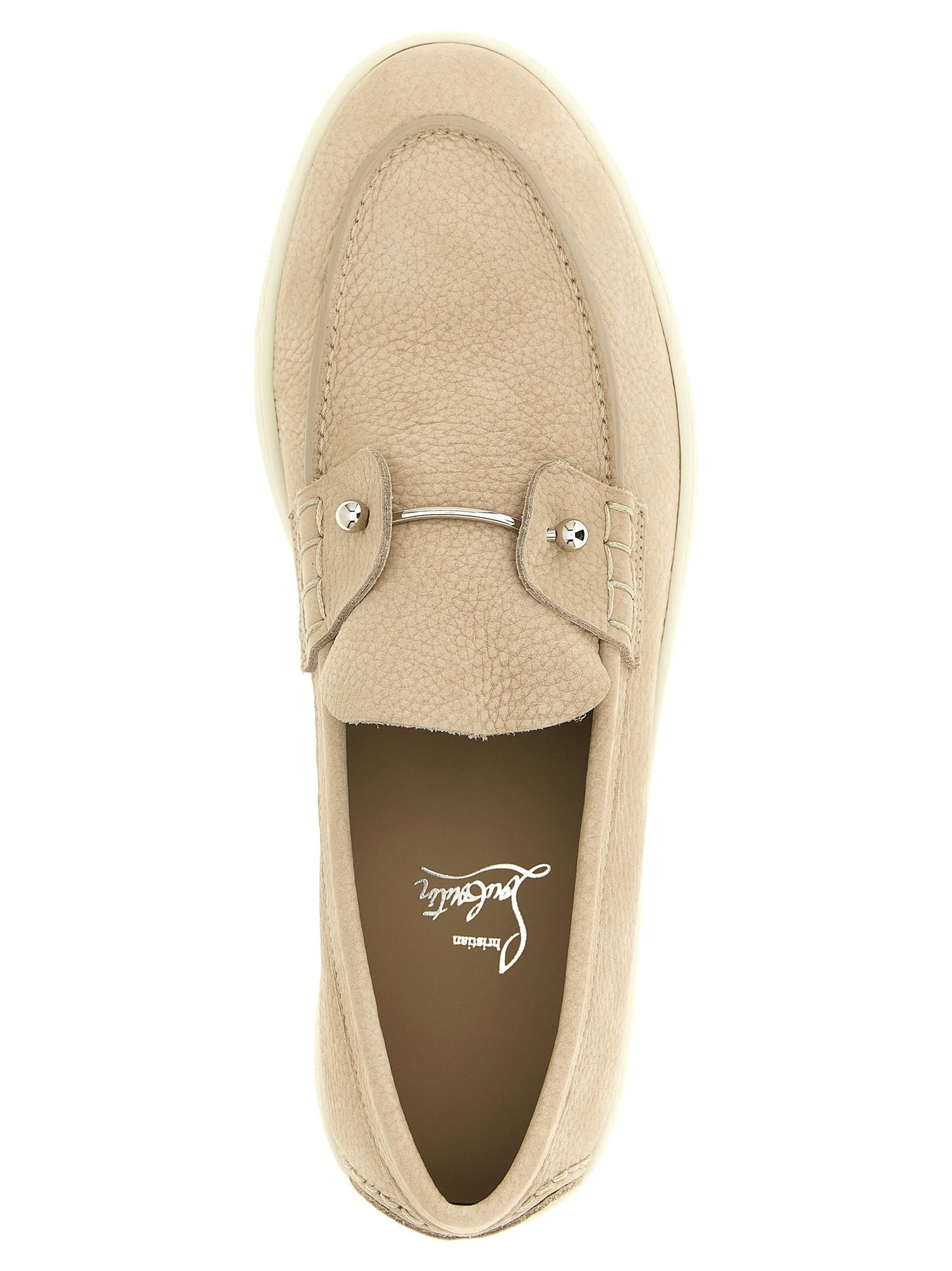 Christian Louboutin Beige 'Chambeliboat' Loafers