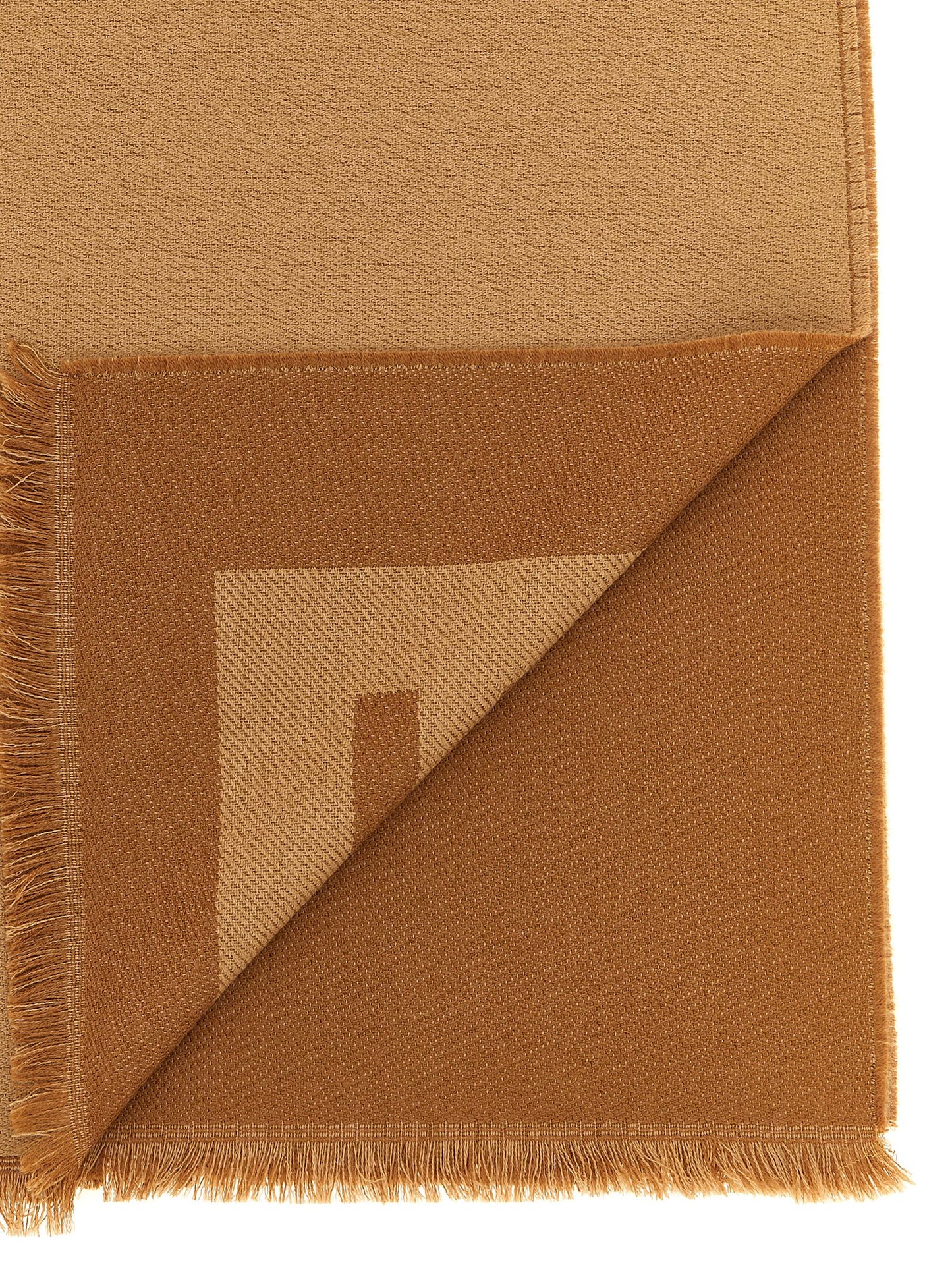 Fendi Brown Virgin Wool Foulard braun