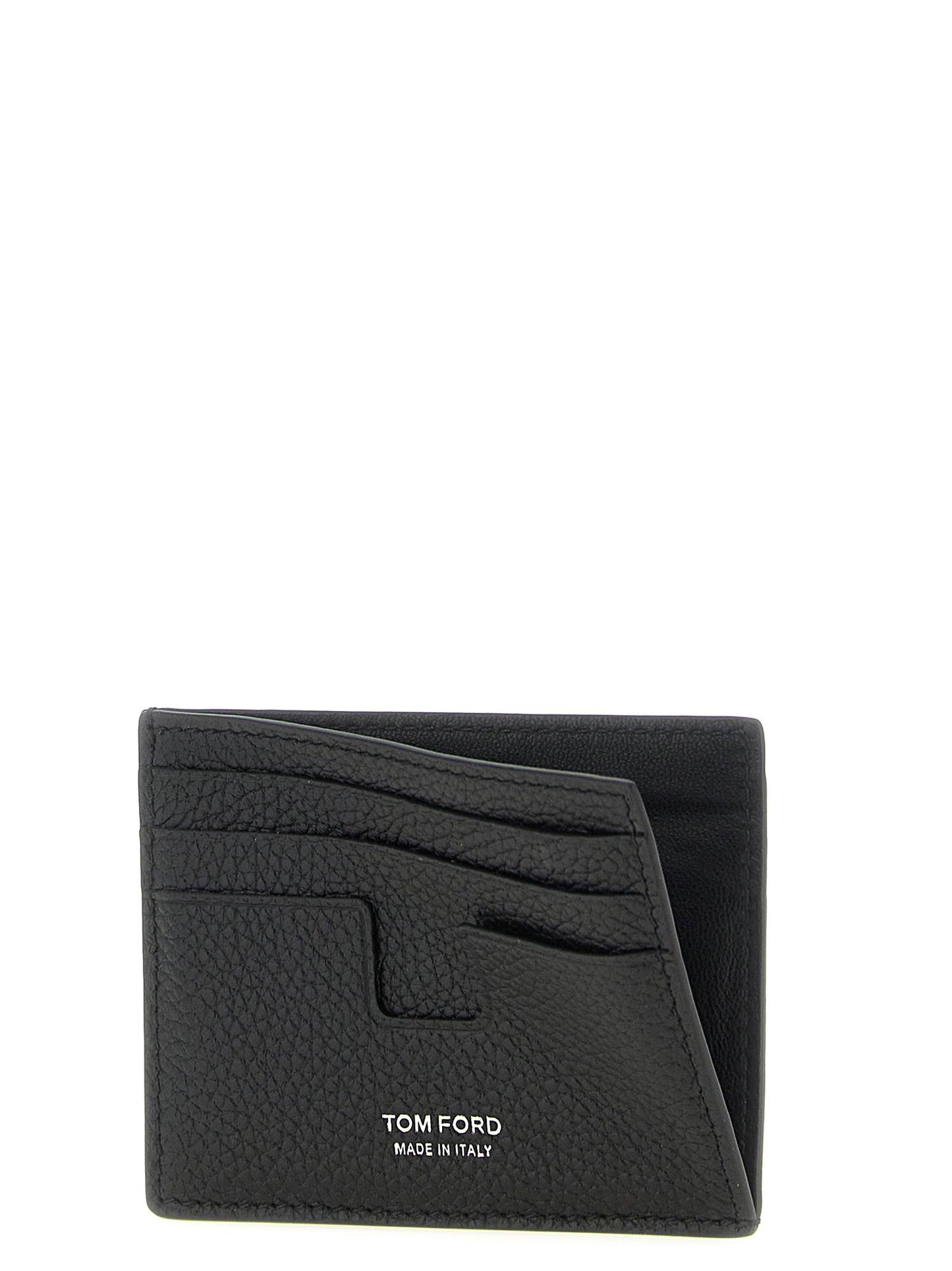 Tom Ford Black 'T Line' Card Holder schwarz