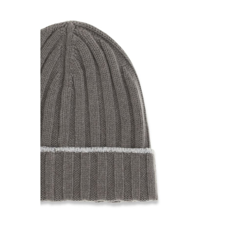 Brunello Cucinelli Bicolor Beanie Hat multicolor