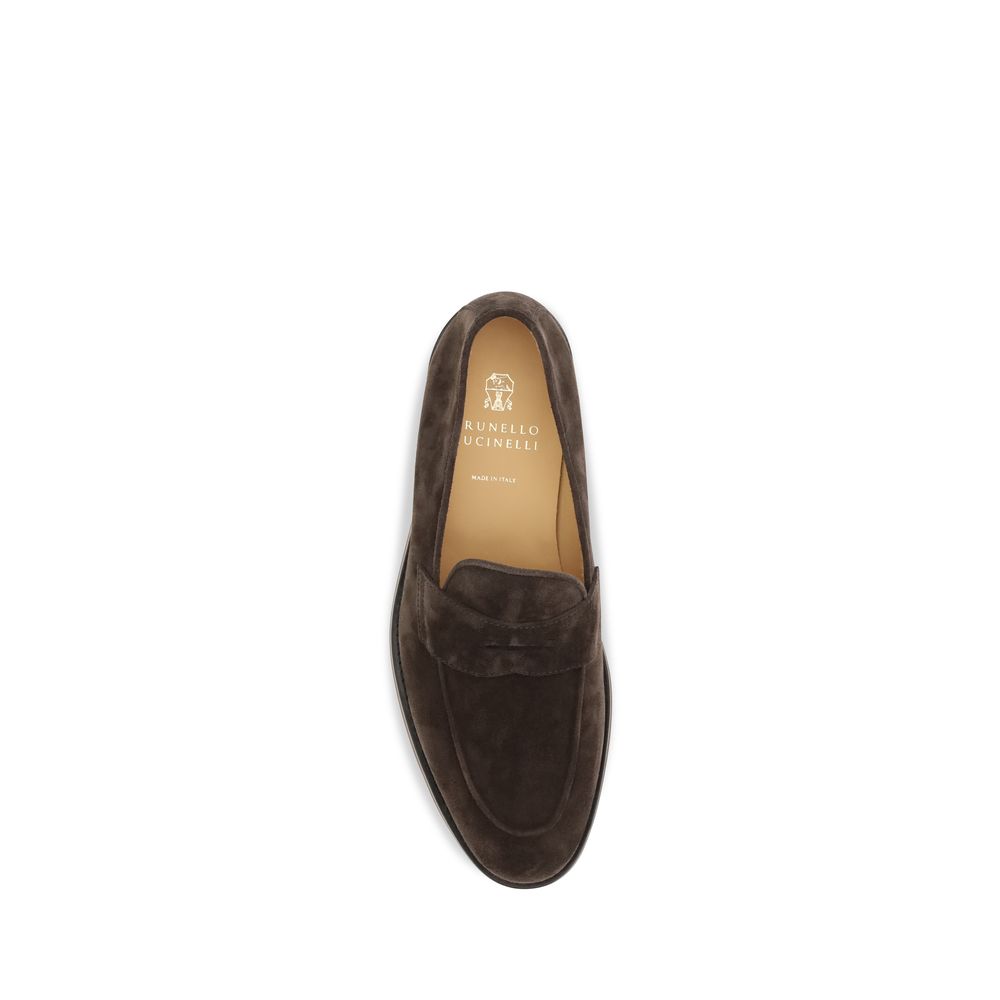Brunello Cucinelli Brown 'Slip-On' Loafers braun