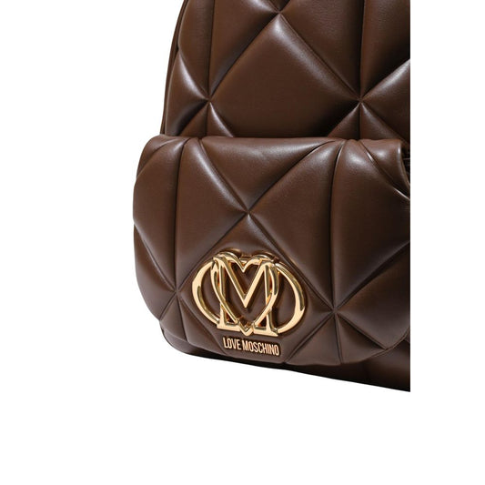 Love Moschino Brown Polyethylene Backpack braun